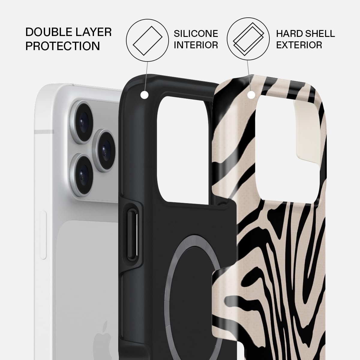 BURGA Capa de telefone para iPhone 17 Pro Max - bonita, moderna